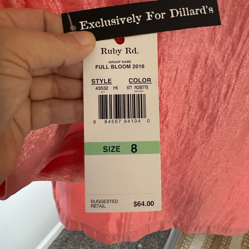 Ruby Rd. Coral Pink Jean Jacket - Picture 4 of 4